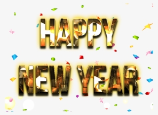 Happy New Year Word Png Picture - Graphic Design #4832971