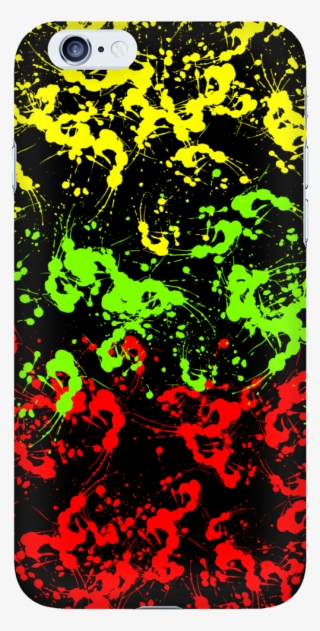 Rasta Paint Splatter Phone Case - Paint #4833182