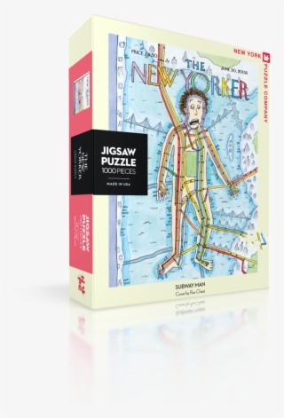 Subway Man Trains Jigsaw Puzzle - New Yorker Subway Covers #4833488