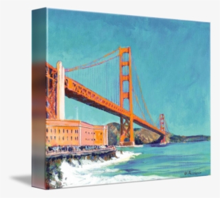Golden Gate California By - Gallery-wrapped Canvas Art Print 14 X 11 Entitled Golden #4833832