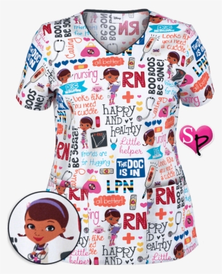 Ck680dcd - Tooniforms Doc Mcstuffins V-neck Top #4835597
