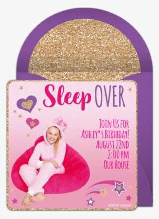 Jojo Siwa Sleepover Online Invitation - Invitation Jojo Siwa Sleepover #4836909