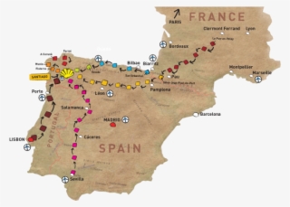 I'm A Couch Potato But For Some Reason, The Idea Of - Map Of Camino De Santiago Routes #4838969