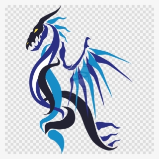 Blue Flame Dragon Png Clipart Dragon Clip Art - Blue Flame Dragon #4840404