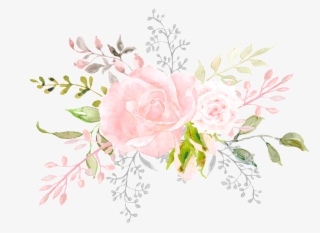 Hand Painted Pale Pink Flower Png Transparent - Portable Network Graphics #4841228