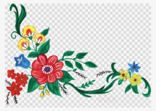 Download Flower Corner Design Png Clipart Floral Design - Portable Network Graphics #4843176