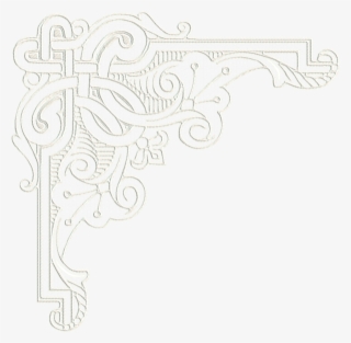 Corners Lace - White Lace Corner Png #4843183