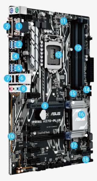 1 Dvi-d Port - Asus Prime H270 Plus #4843807