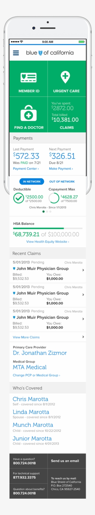 Blue Cross Of California Needed A Mobile App Redesign #4844706