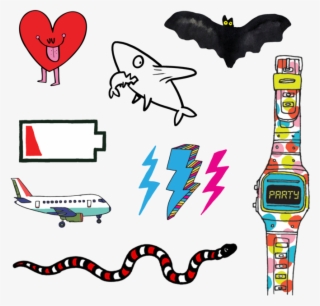 Temporary Tattoos Set - Tattly Temporary Tattoos Kids Mix, 1 Ounce #4845533