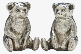 Silver Teddy Bear Salt And Pepper Cruets Birmingham - Birmingham #4847721