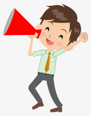 Happy Marketing Guy - Cartoon #4848019