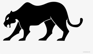 Svg Freeuse Black Panther Animal Free - Black Panther Silhouette #4848372