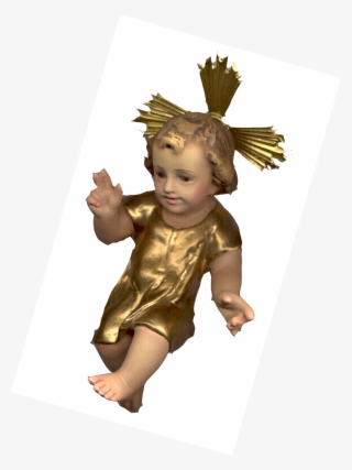 Niño Jesus Vestido Oro - Niños Jesus De Madera #4848838