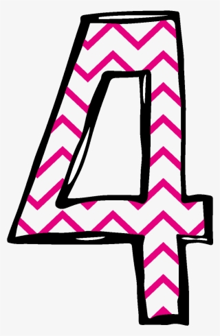 Clip Art Number 14 Clipart - Number 4 Clipart #4848963