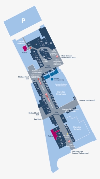 Rail Enquiries - Map Of St Pancras International #4850586
