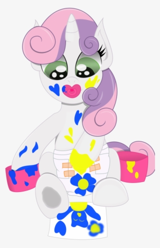 The Crusader Network, Baby Belle, Diaper, Foal, Hoof - Sweetie Belle Diaper #4850803