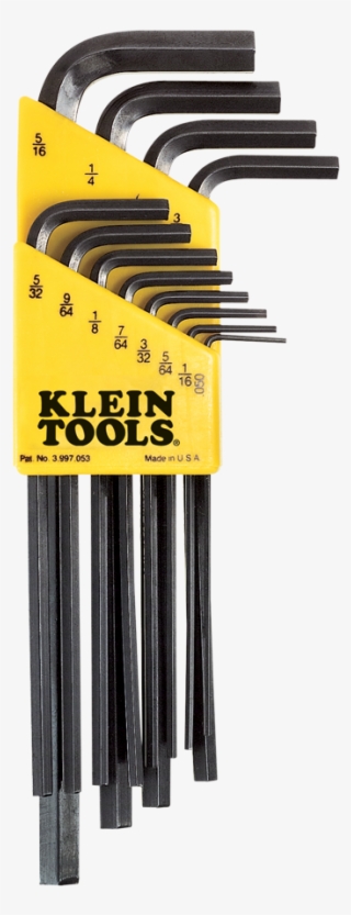 Png Llk12 - Klein Tools 9-piece L-style Hex-key Caddy Set-metric #4850873