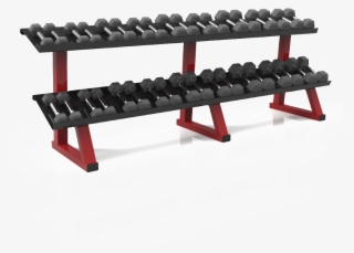 Dynamic 2 Tier Hex Dumbbell Rack - Dumbbell #4851009