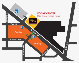 Kodak Center Parking Map - Kodak Center #4855305