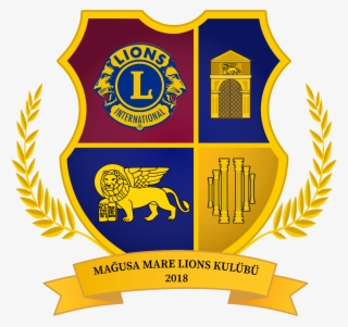 Magusa Mare Lions Club - Lions International Square Sticker 3" X 3" #4856277