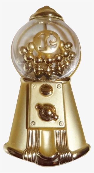 Vintage Gumball Machine Brooch Signed Ajc - Brooch #4856332