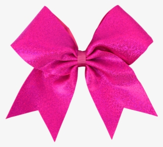 Fuchsia Pink Disco I Love Cheer® Hair Bow - Cintas De Cheer Png #4856823