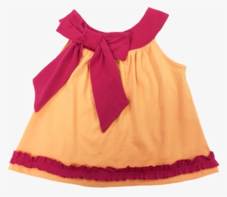 Oversized Bow Neckline With Matching Ruffle Detail - Infant #4856972