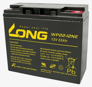 Maintenance Free Sealed Lead Acid Battery, 22 Ah, 12v, - Sealed Lead Acid Battery #4857801
