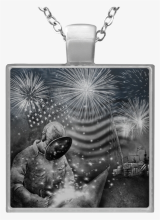 Custom Welder Square Necklace - Necklace #4858475