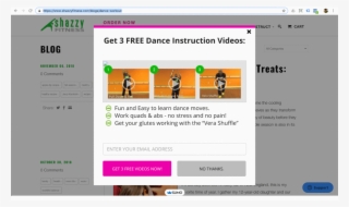 Shazzy Fitness Email Pop Up #4859283