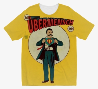 Funny Ubermensch Superman Meme ﻿sublimation Kids T-shirt - Nietzsche Ubermensch #4860522