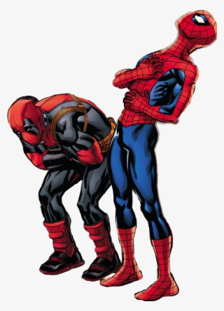 Report Abuse - Deadpool And Spiderman Png #4861113