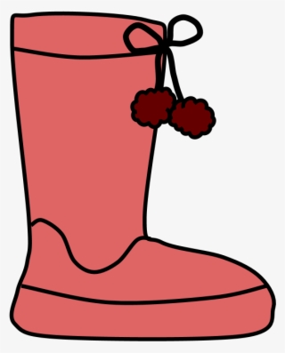 Boots, Pom-poms, Snow, Rain, Pink, Red - Snow Boot #4861241
