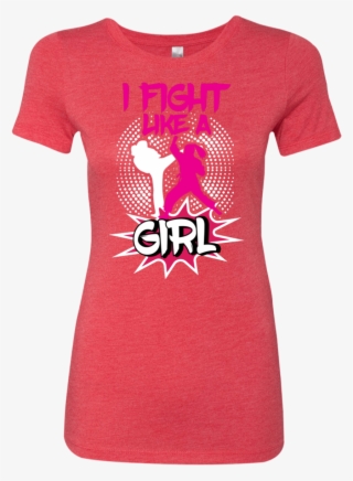 "fight Like A Girl" Womens' T Shirt T Shirts - Powderpuff Shirts #4862416