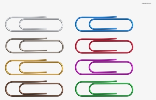 Colorful Paper Clips Png - Electric Blue #4865669