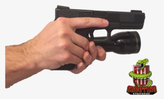 Hand Holding Flashlight - Airsoft Gun #4868051