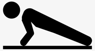 It's A Logo For A Person Doing A Pushup As An Exercise - Push Ups Icon #4868365