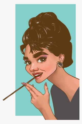 Audrey Hepburn By Alyona Timofeyeva, Via Behance - Illustration #4868451