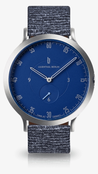Silver Blue Cobblestones - Lilienthal Berlin - Wrist Watch For Both Men #4870123