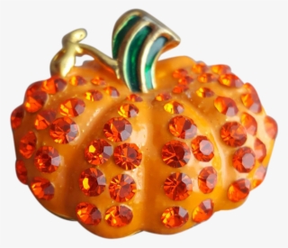 Rhinestone Pumpkin Pin Fall Thanksgiving Halloween - Rhinestone Pumpkin #4870326