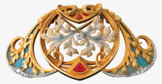 Art Nouveau Plique A Jour Enamel Pendant - Plique-à-jour #4877383