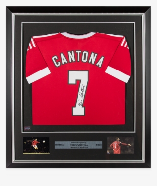 Eric Cantona Back Signed And Framed Manchester United #4878751