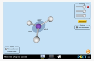 Molecule Shapes - Basics - Molecules - Atoms - Bonds - Phet Interactive Simulations #4880168