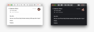 Apple Mail Lets Users Turn On Dark Mode For Message - Email #4882107