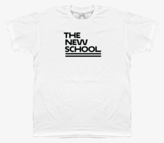 The New School White T-shirt - Merci T Shirt #4882613