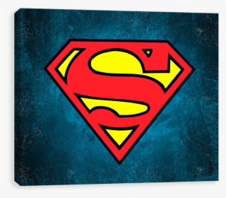 Superman Logo On Texture - Superman Logo Square #4889177