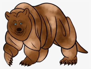 Bald Bear - Cartoon #4889348