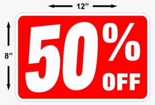 50% Off Sale Sign Free Shipping - Sale Sign Clipart #4889353