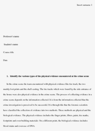 Identify The Various Types Of The Physical Evidence - Jfk Annotated Bibliography #4890323